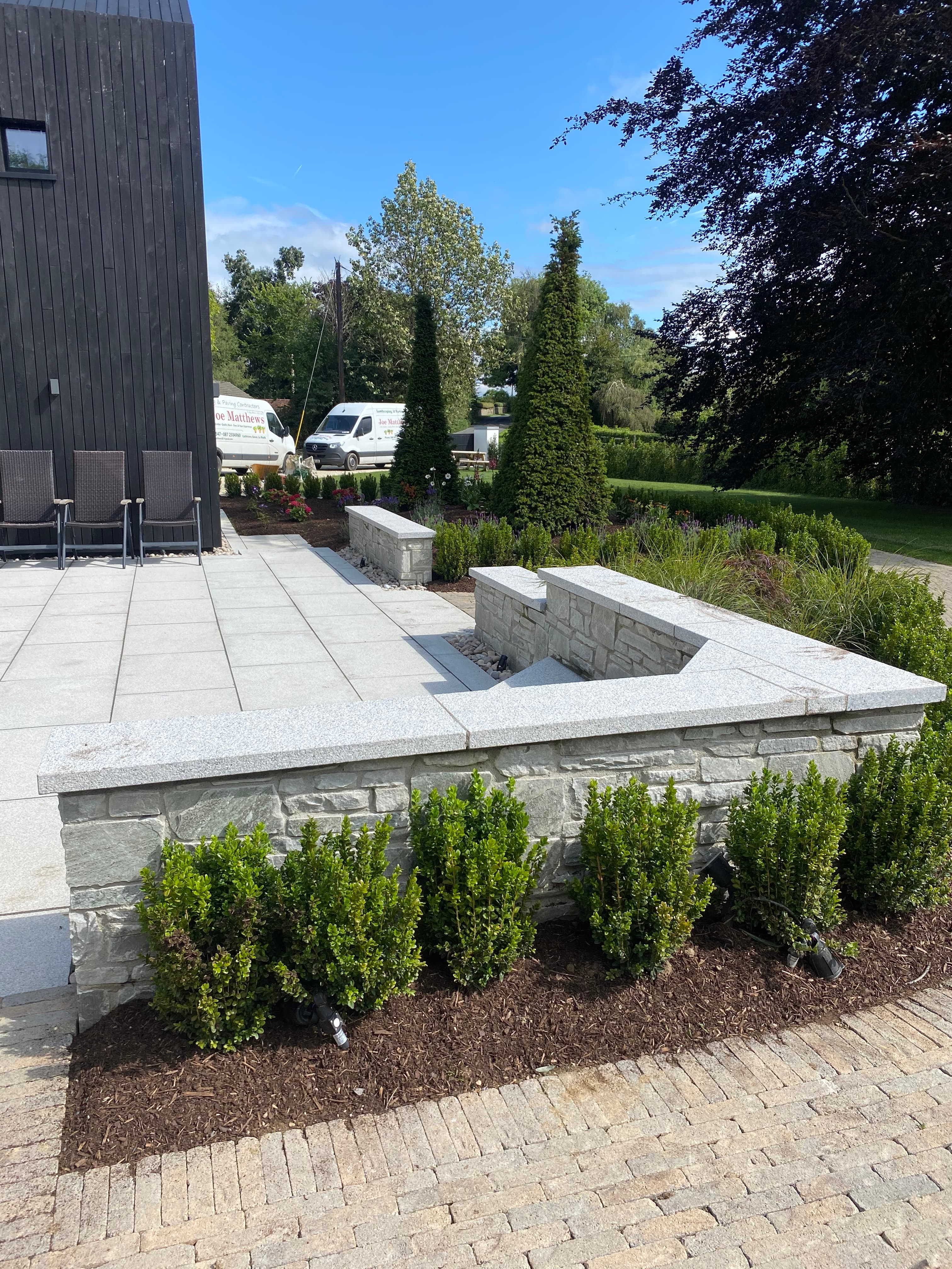 Patio paving detail in Donaghpatrick, Meath
