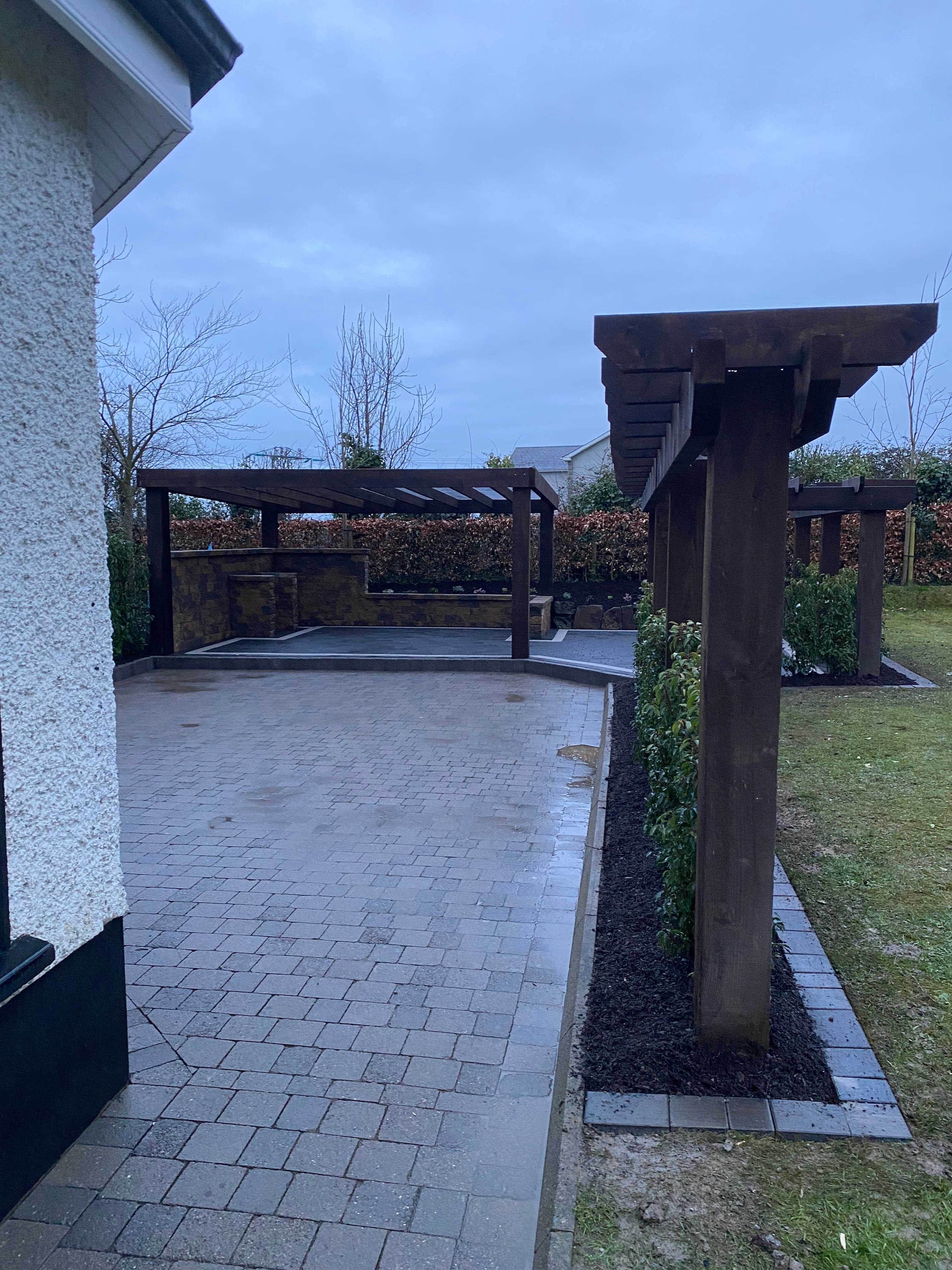 Paved gazebo patio in Donore, Meath