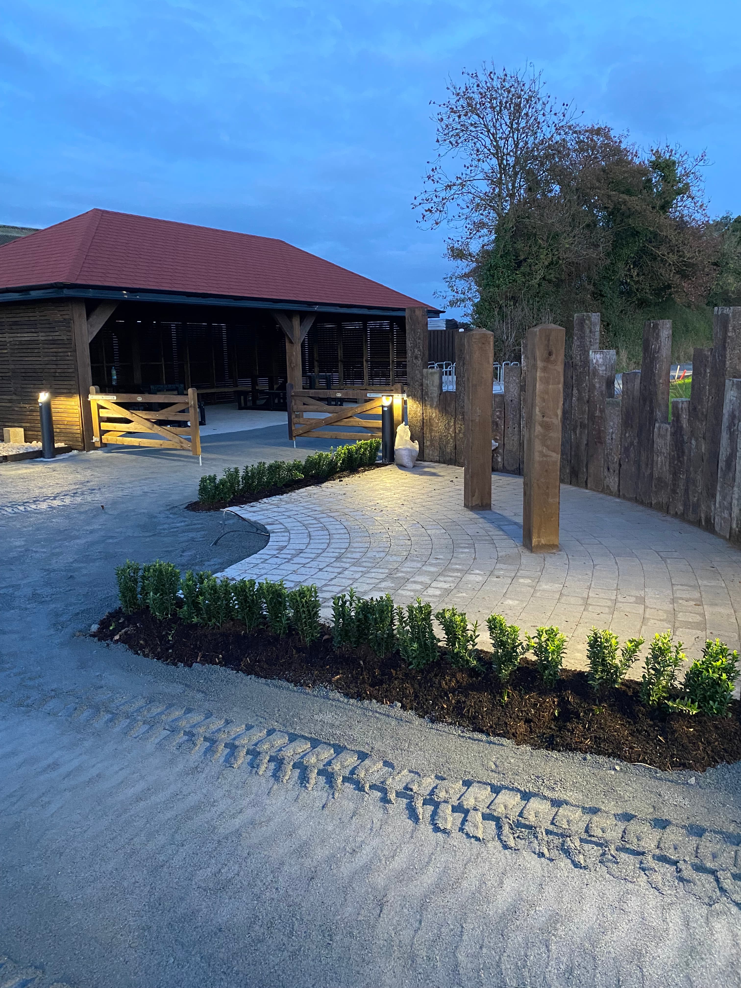Gazebo seating area at Park Beo, Wilkinstown, Meath
