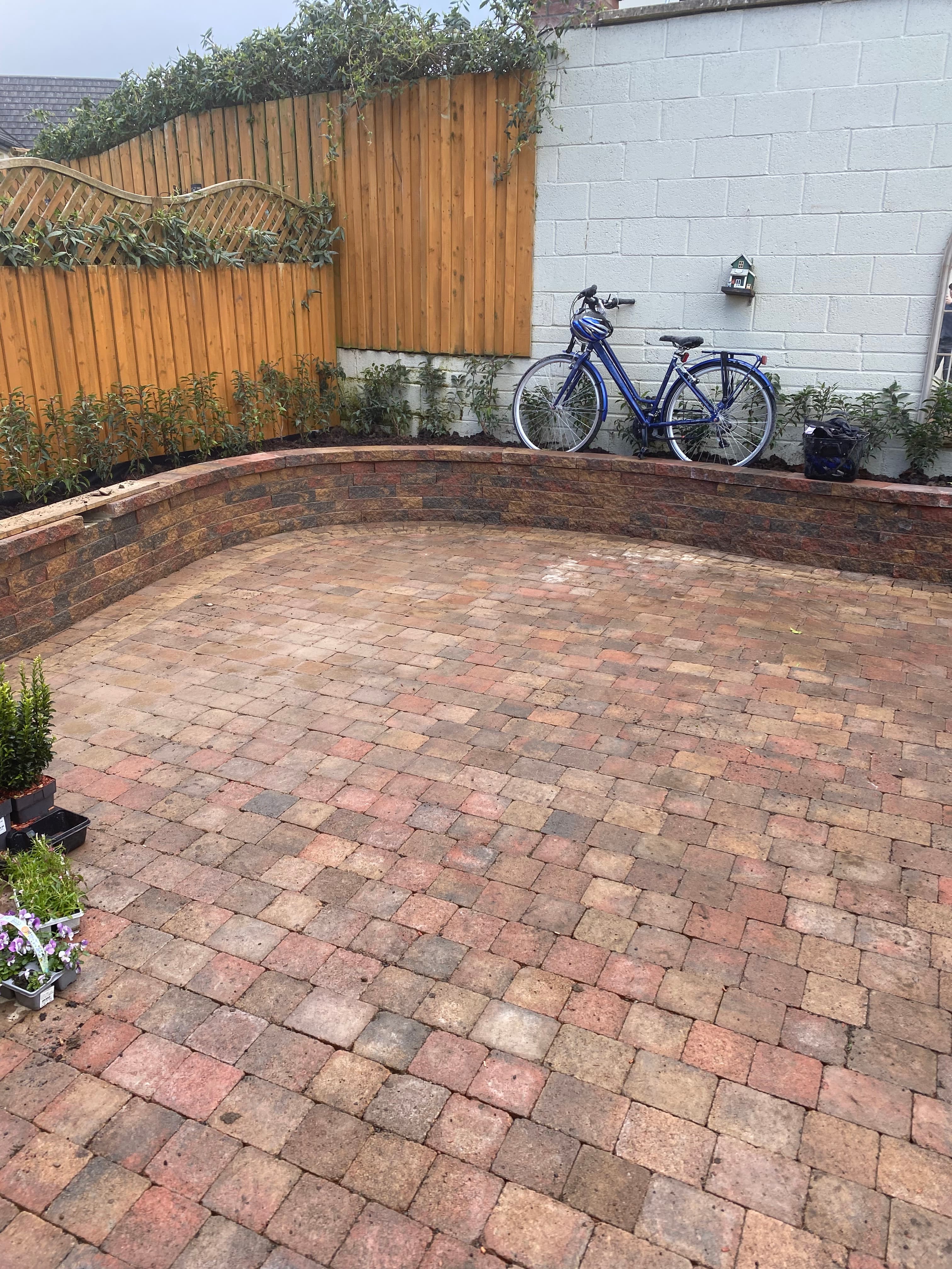 Paved garden path in Johnstown, Meath
