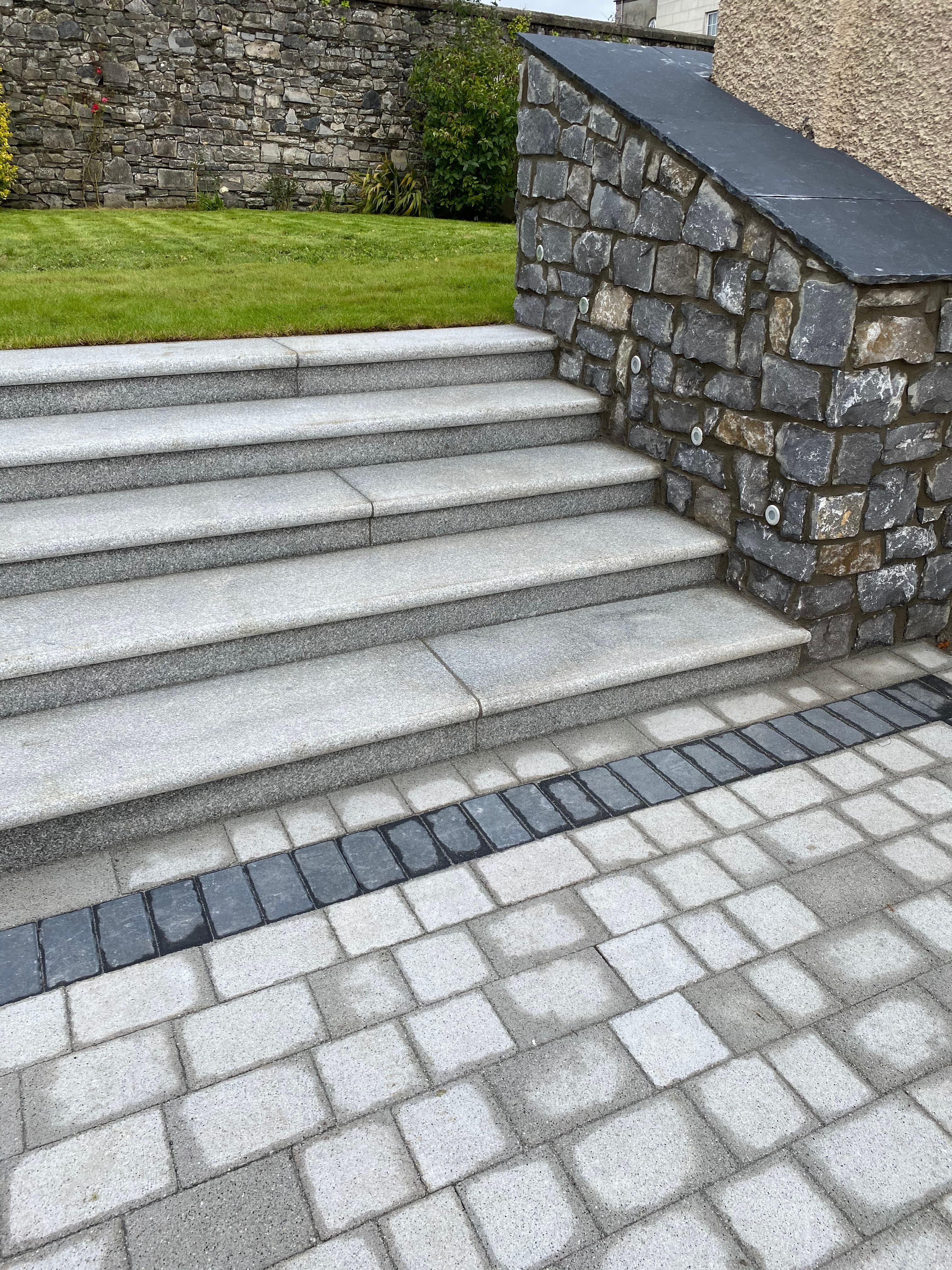 Backyard paving and steps in Navan, Meath