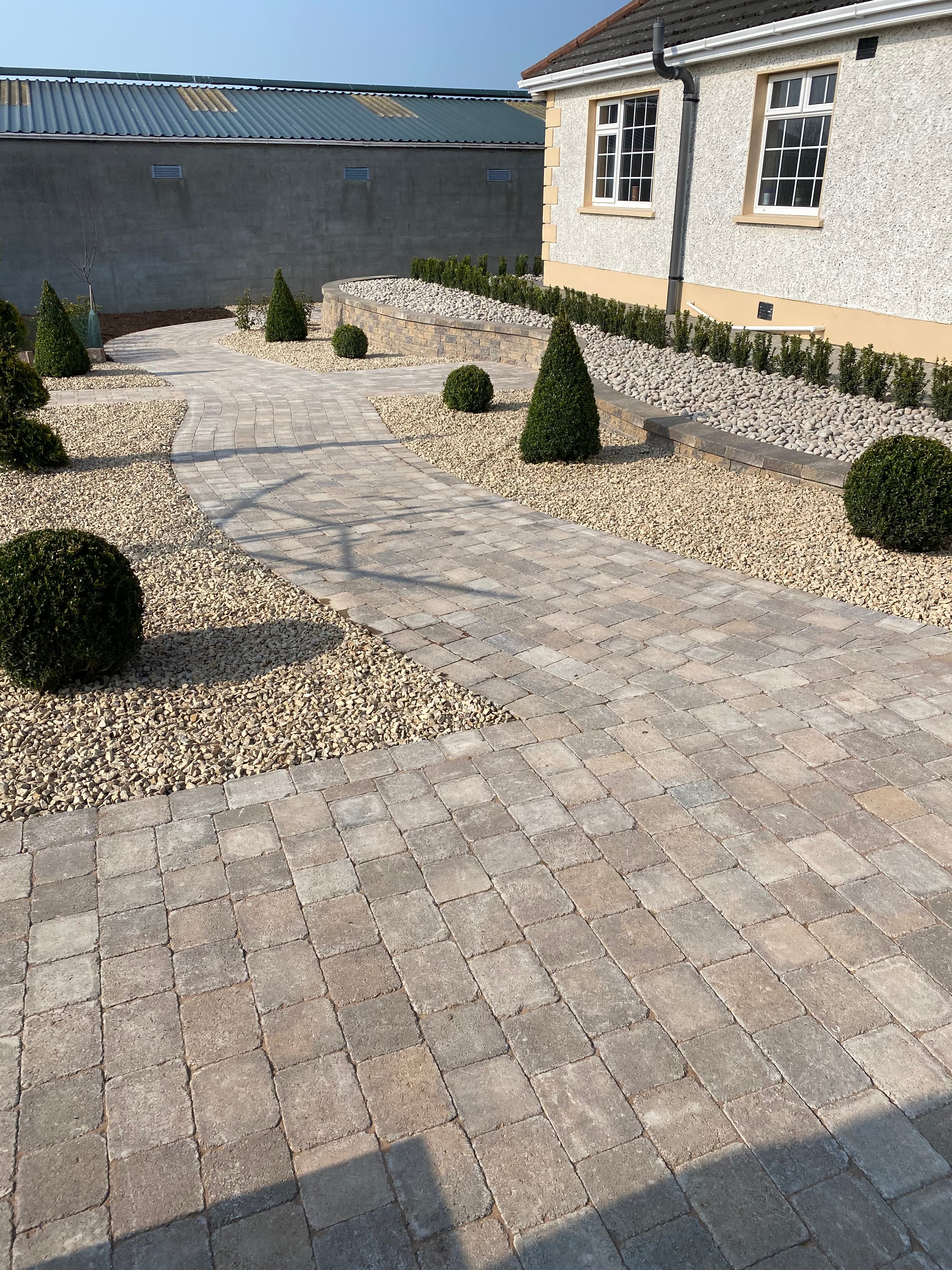 Patio and planting in Wilkinstown, Meath